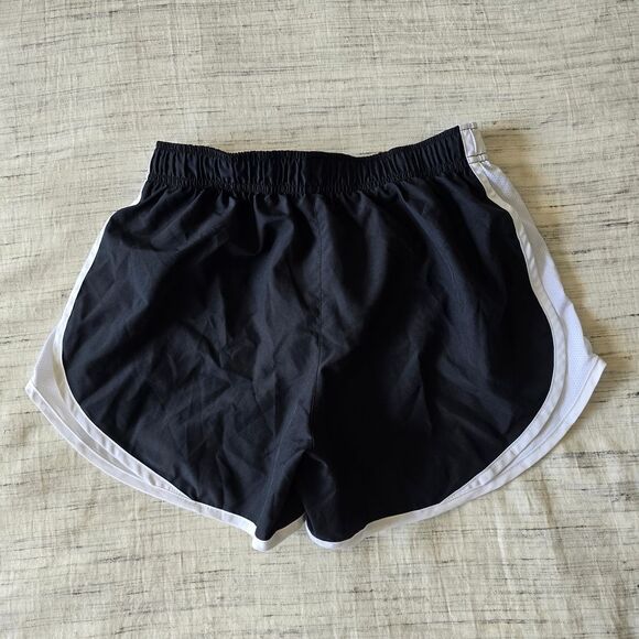 Nike Women's Black and White Athletic Shorts - Picture 2 of 3